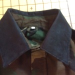 Finished collar--inside view